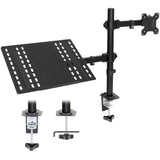 Laptop Mount - Full Motion Laptop and Monitor Desk Mount with Cooling Tray - Mount-It! - MI-7352LTMN