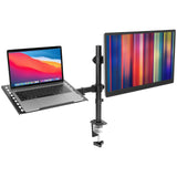 Laptop Mount - Full Motion Laptop and Monitor Desk Mount with Cooling Tray - Mount-It! - MI-7352LTMN