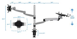 Laptop Mount - Full Motion Laptop and Tablet Desk Mount - Mount-It! - MI-73716