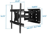 TV Mount - Full Motion Large TV Wall Mount with Extension - Mount-It! - MI-385