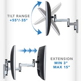 TV Mount - Full Motion Lockable RV and Trailer TV Mount - Mount-It! - MI-429