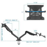 Laptop Mount - Full Motion Monitor and Laptop Mount - Mount-It! - MI-6352LTMN