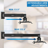 Projector Mount - Full Motion Projector Wall & Ceiling Mount - Mount-It! -