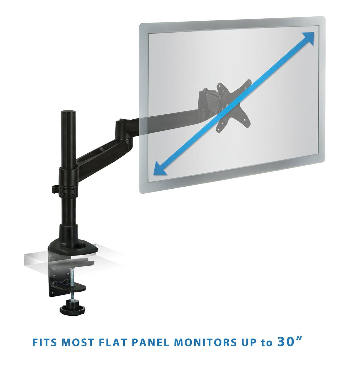 Monitor Mount - Full Motion Single Monitor Arm - Mount-It! - MI-33111B