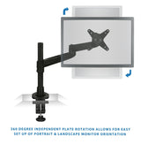 Monitor Mount - Full Motion Single Monitor Arm - Mount-It! - MI-33111B