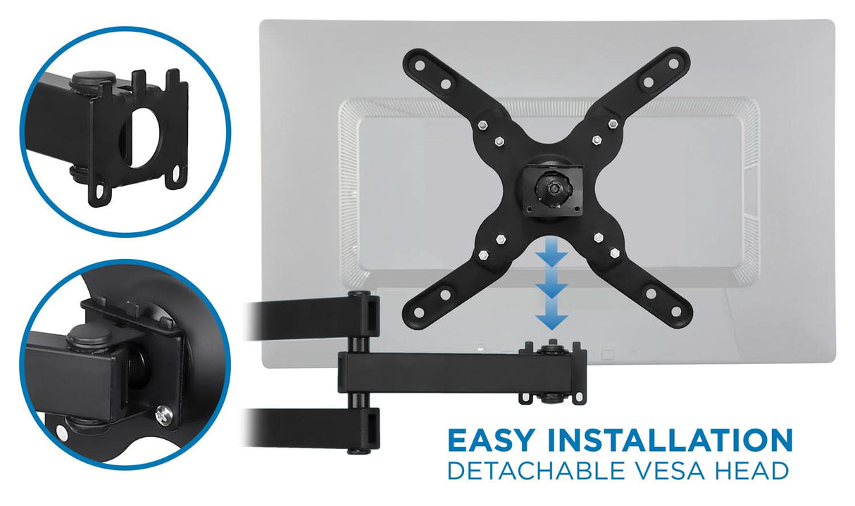 TV Mount - Full Motion TV Wall Mount - Mount-It! - MI-2042L