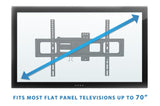 TV Mount - Full Motion TV Wall Mount - Mount-It! - MI-3991L