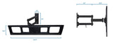 TV Mount - Full Motion TV Wall Mount - Mount-It! - MI-3991L