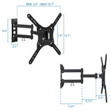 TV Mount - Full Motion TV Wall Mount - Mount-It! - MI-4110