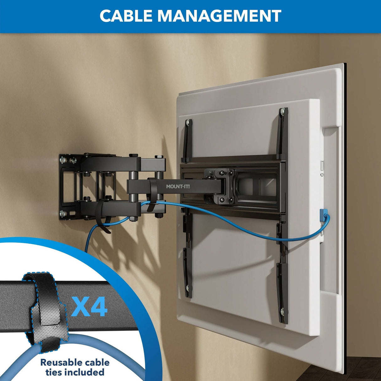 TV Mount - Full Motion TV Wall Mount - Mount-It! - MI-4112