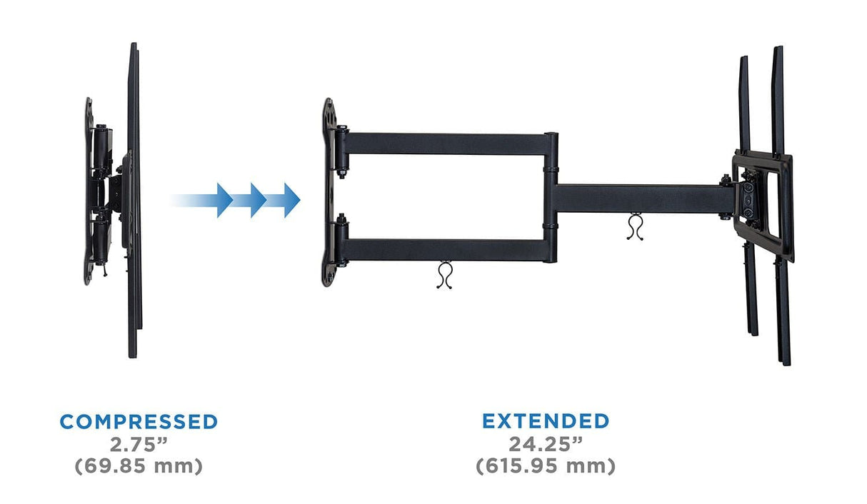 TV Mount - Full Motion TV Wall Mount with Articulating Arm - Mount-It! - MI-3991XL