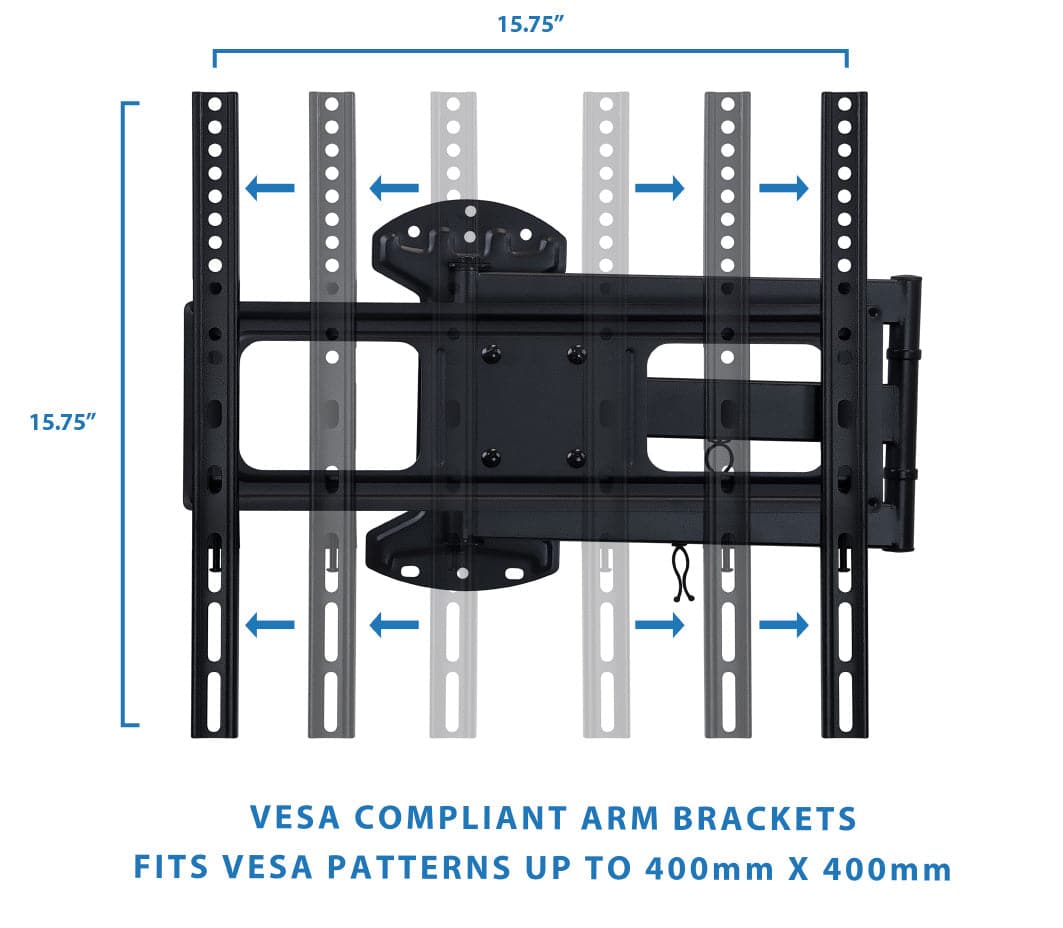 TV Mount - Full Motion TV Wall Mount with Articulating Arm - Mount-It! - MI-3991XL