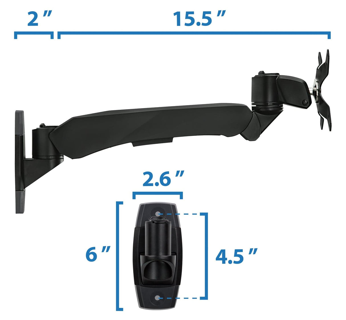 Monitor Mount - Fully Adjustable Monitor Wall Mount - Mount-It! -