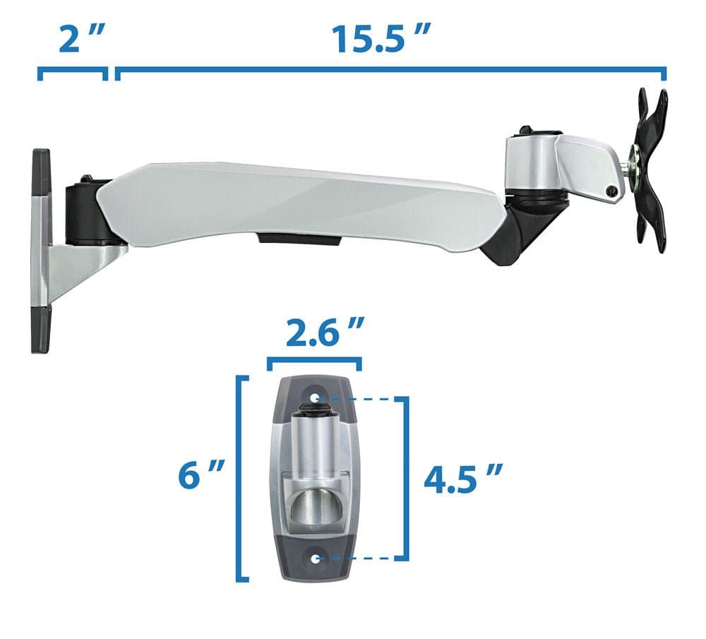 Monitor Mount - Fully Adjustable Monitor Wall Mount - Mount-It! -