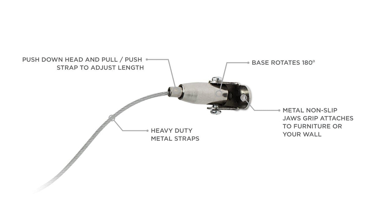 TV Accessories - Furniture Child Safety Straps - Mount-It! - MI-351