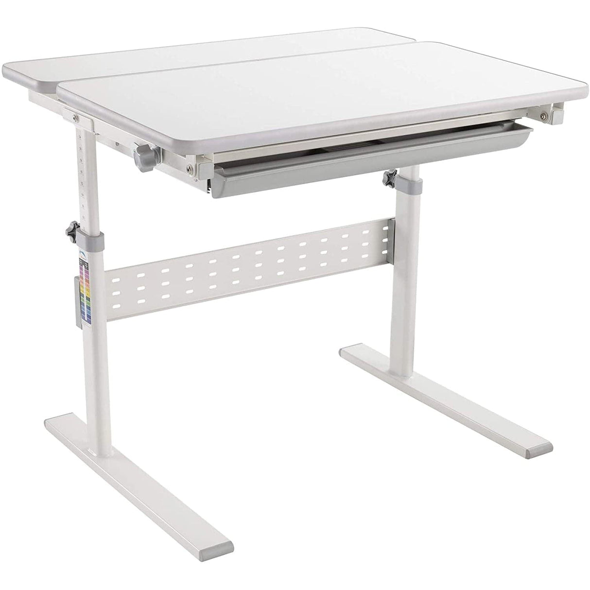 Grey Children's Desks - Height Adjustable Kid's Desk for Children K-12 - Mount-It! - MI-10204