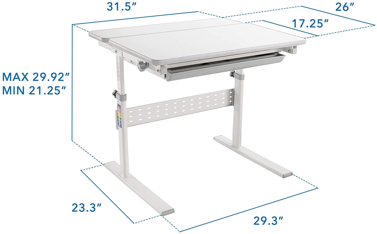 Height Adjustable Kid s Desk for Children K 12 Mount It