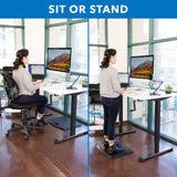 Standing Desk - Hand Crank Standing Desk with 55" Tabletop - Black Base - Mount-It! -