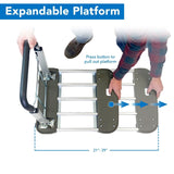 Hand Truck - Heavy Duty Folding Platform Cart with Expandable Base - Mount-It! - MI-950