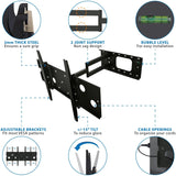 TV Mount - Heavy Duty Full Motion TV Wall Mount with Long Extension - Mount-It! - MI-319B