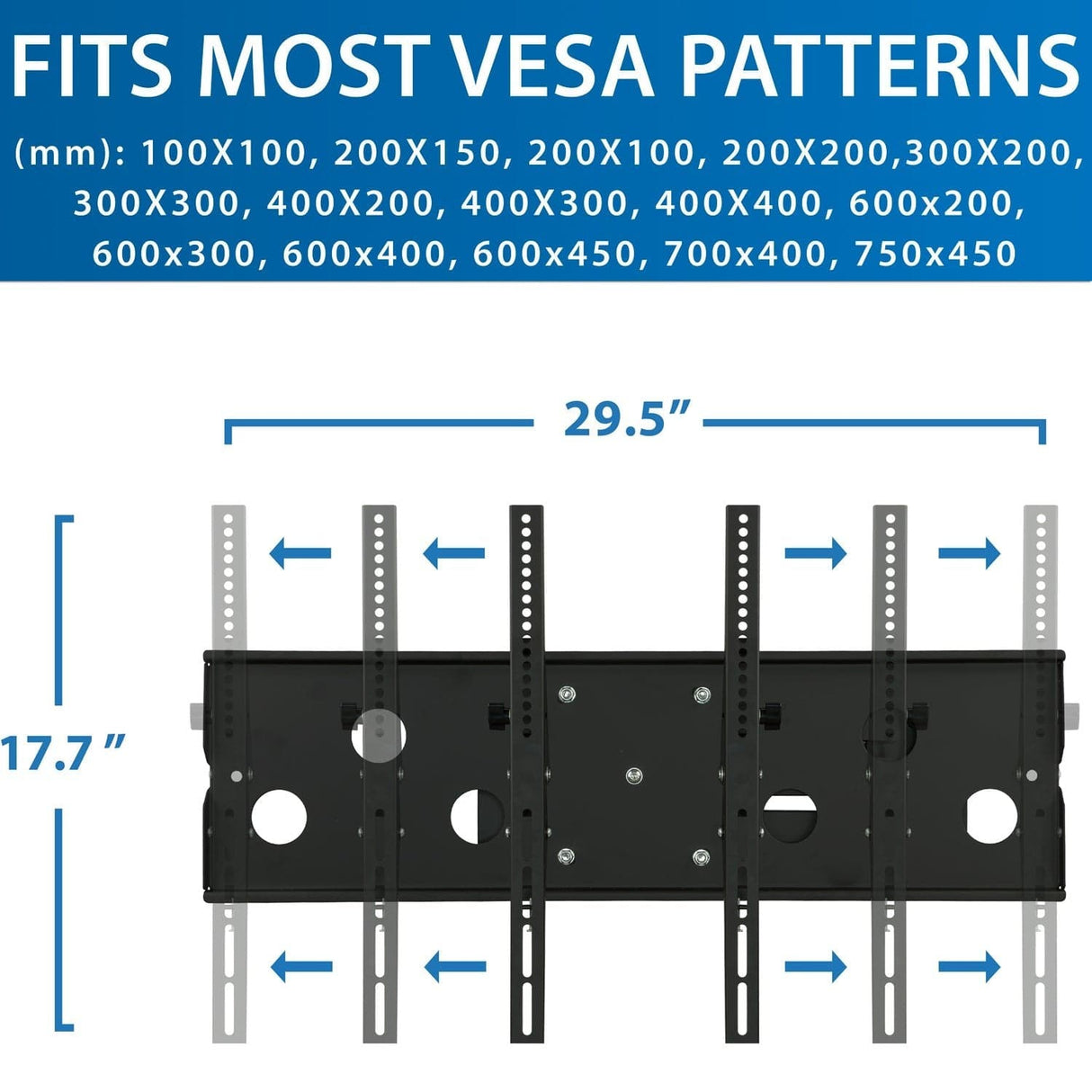 TV Mount - Heavy Duty Full Motion TV Wall Mount with Long Extension - Mount-It! - MI-319B