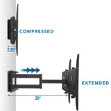 TV Mount - Heavy Duty Full Motion TV Wall Mount with Long Extension - Mount-It! - MI-319B