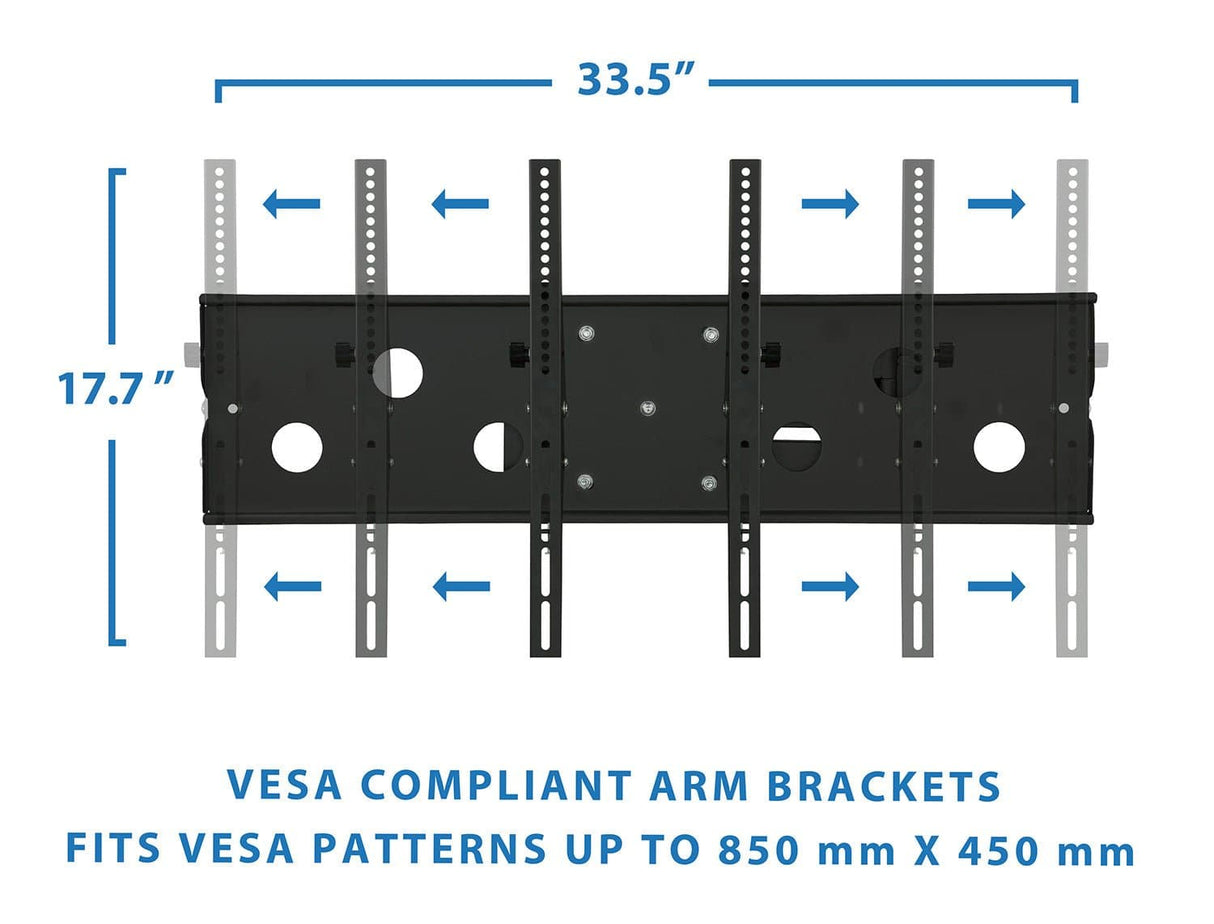 TV Mount - Heavy Duty Full Motion TV Wall Mount with Long Extension - Mount-It! - MI-319L