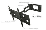 TV Mount - Heavy Duty Full Motion TV Wall Mount with Long Extension - Mount-It! - MI-319L