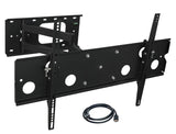 TV Mount - Heavy Duty Low Profile Full Motion TV Wall Mount with Long Extension - Mount-It! - MI-326B