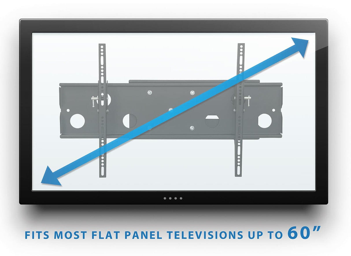 TV Mount - Heavy Duty Low Profile Full Motion TV Wall Mount with Long Extension - Mount-It! - MI-326B