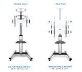 TV Cart - Heavy Duty Mobile TV Cart - Mount-It! - MI-875