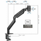 Monitor Mount - Heavy-Duty Single Monitor Desk Mount with Gas Spring Arm - Mount-It! - MI-4891