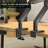 Monitor Mount - Heavy-Duty Single Monitor Desk Mount with Gas Spring Arm - Mount-It! - MI-4891