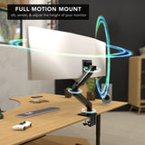 Monitor Mount - Heavy-Duty Single Monitor Desk Mount with Gas Spring Arm - Mount-It! - MI-4891