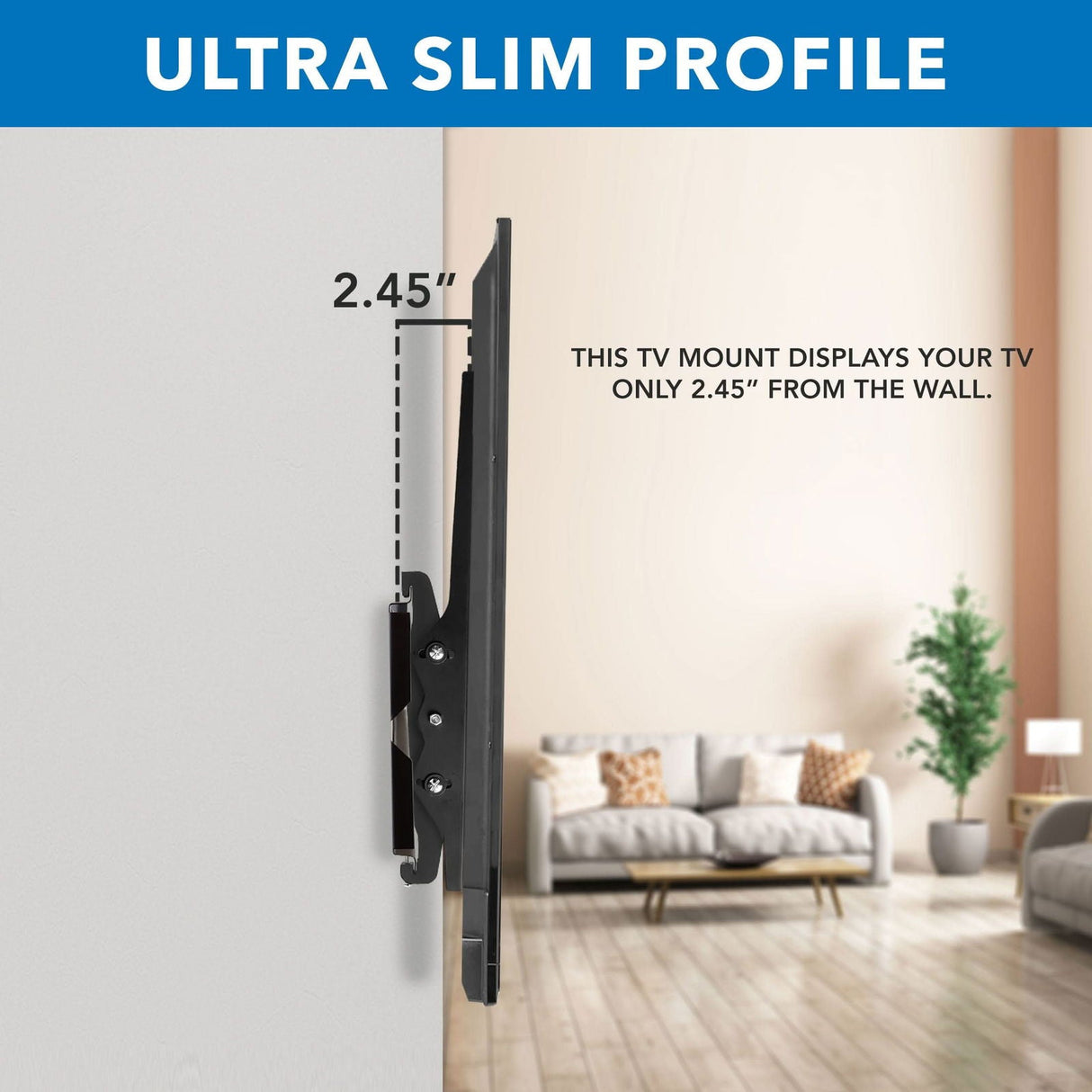 TV Mount - Heavy-Duty Tilt TV Wall Mount - Mount-It! - MI-303B