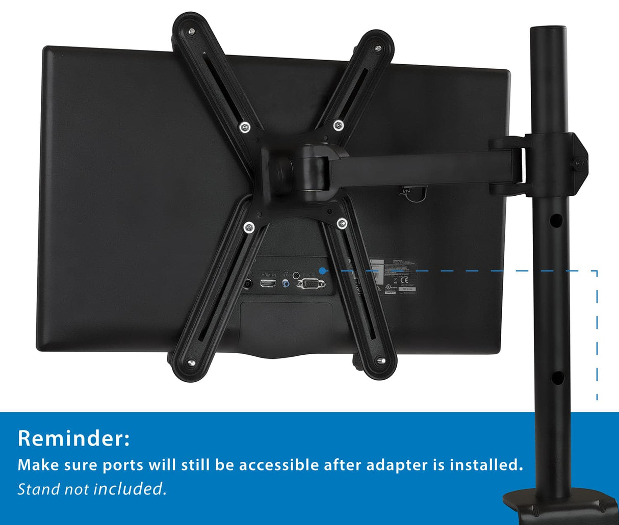 Monitor Vesa Adapters - Heavy Duty VESA Adapter Mounting Kit - Mount-It! - MI-780