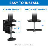 Laptop Mount - Height-Adjustable Laptop Desk Mount - Mount-It! - MI-4352LT