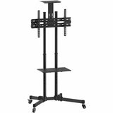 TV Cart - Height Adjustable Mobile TV Cart & Shelf - Mount-It! - MI-876