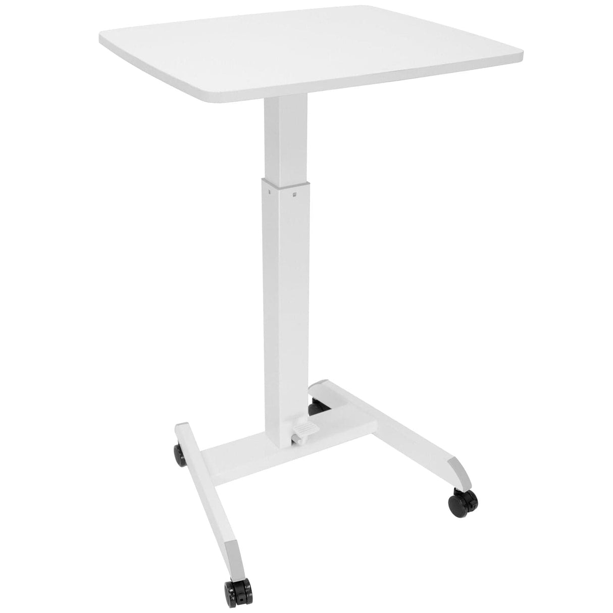 Mobile Standing Desk - Height Adjustable Rolling Laptop Desk - Mount-It! -