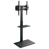 TV Stand - Height Adjustable TV Stand with Shelf - Mount-It! - MI-1877