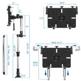 Laptop Mount - Height Adjustable Vehicle Laptop Mount - Mount-It! - MI-527