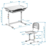 Children's Desks - Kids Desk and Chair Set for Ages 3-10 - Mount-It! -