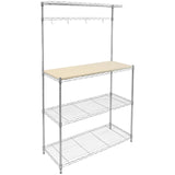 Storage - Kitchen Baker's Rack with Wood Table and Storage - Mount-It! - MI-70863