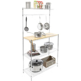 Storage - Kitchen Baker's Rack with Wood Table and Storage - Mount-It! - MI-70863