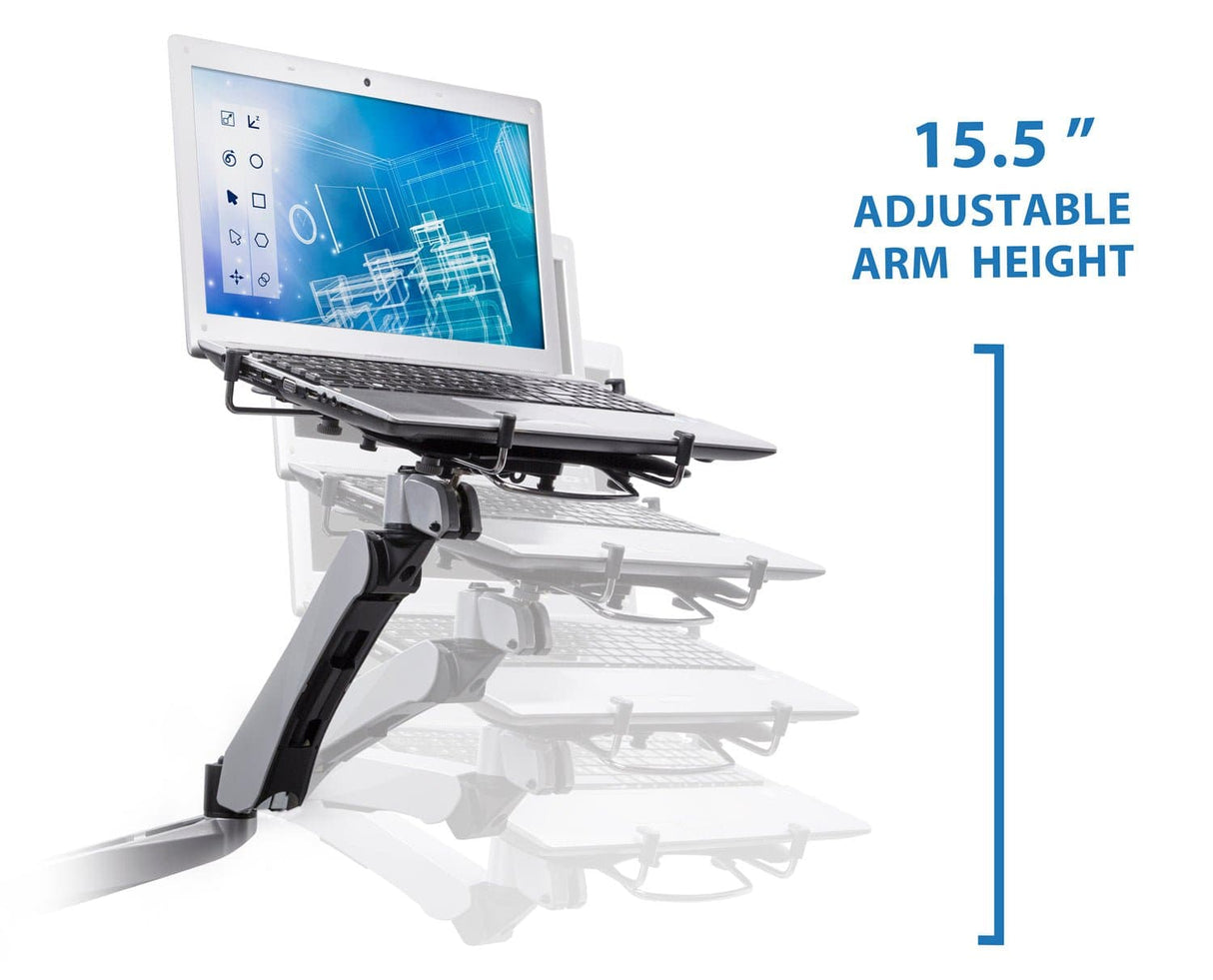 Laptop Mount - Laptop Desk Mount w/ USB Powered Cooling Fan - Mount-It! - MI-75806