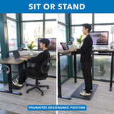 Standing Desk - Large Electric Height Adjustable Corner Standing Desk - Mount-It! -