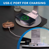 Desk Accessories - LED Desk Lamp with Wireless Charging - Mount-It! - TS-7009