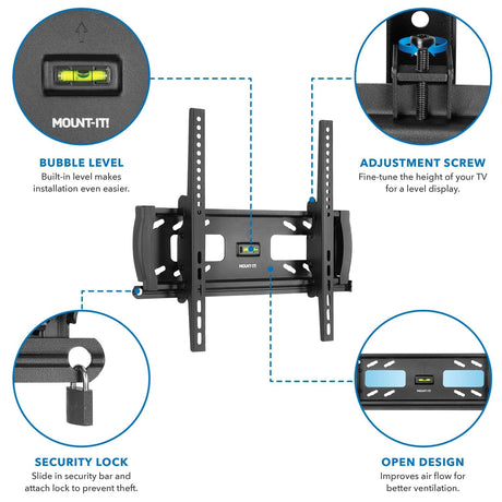 TV Mount - Locking Anti-Theft TV Wall Mount - Mount-It! - MI-2244T