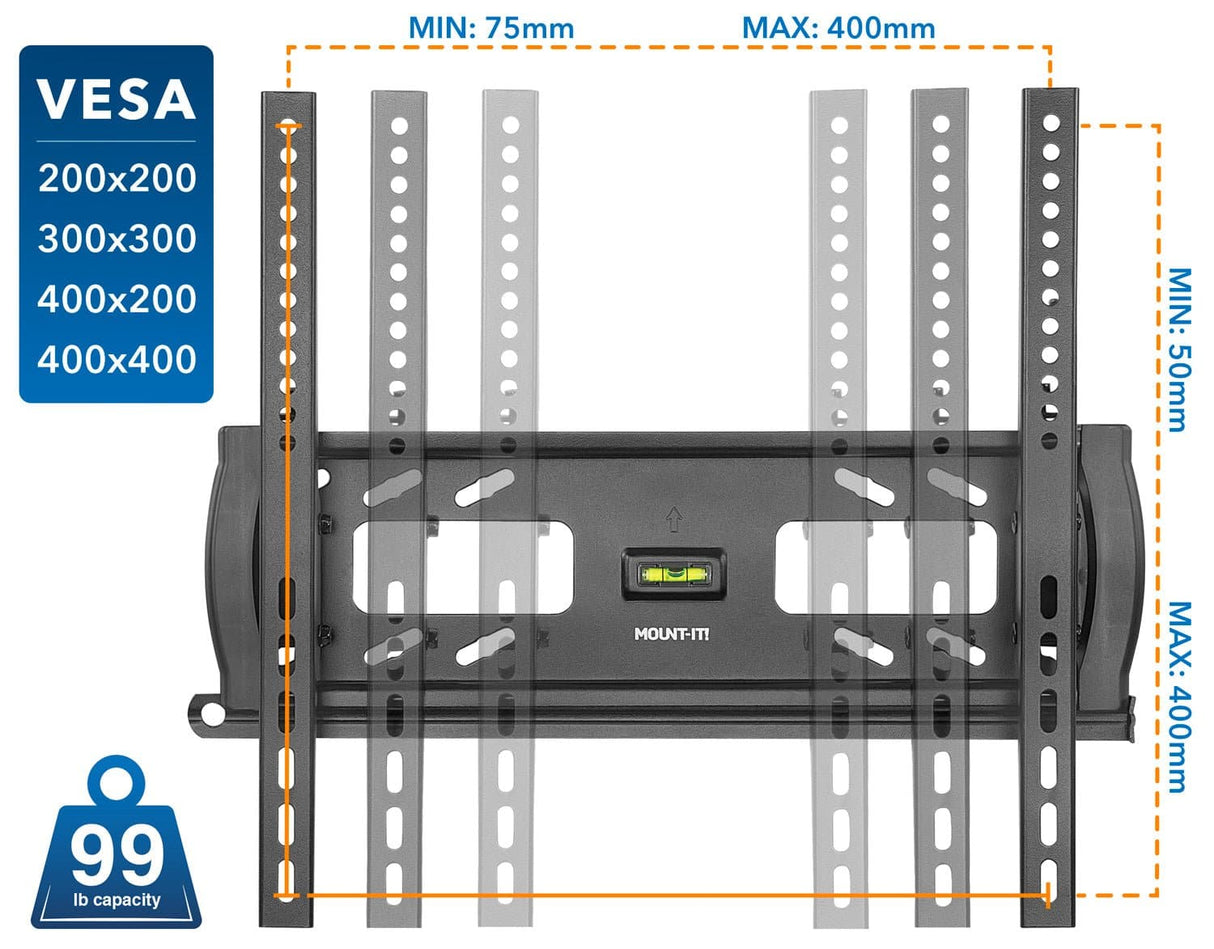 TV Mount - Locking Anti-Theft TV Wall Mount - Mount-It! - MI-2244T