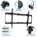 TV Mount - Low Profile Tilt TV Wall Mount - Mount-It! - MI-1121M